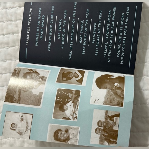 Becoming by MICHELLE OBAMA White and Black Coffee Table Book Accents - Picture 2 of 7